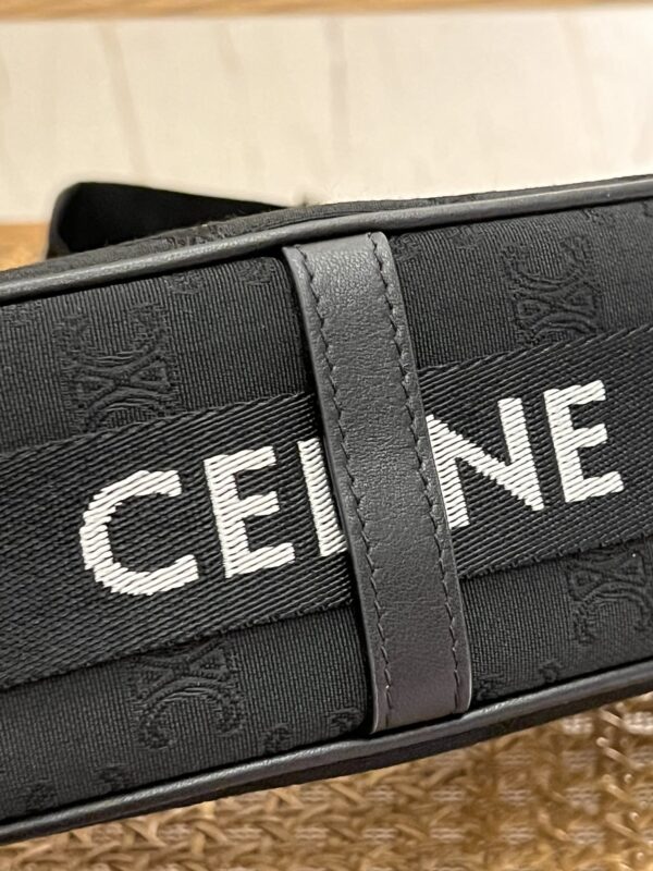 Ava Triomphe Leather-Trimmed Logo-Jacquard Messenger Bag - Hình ảnh 4