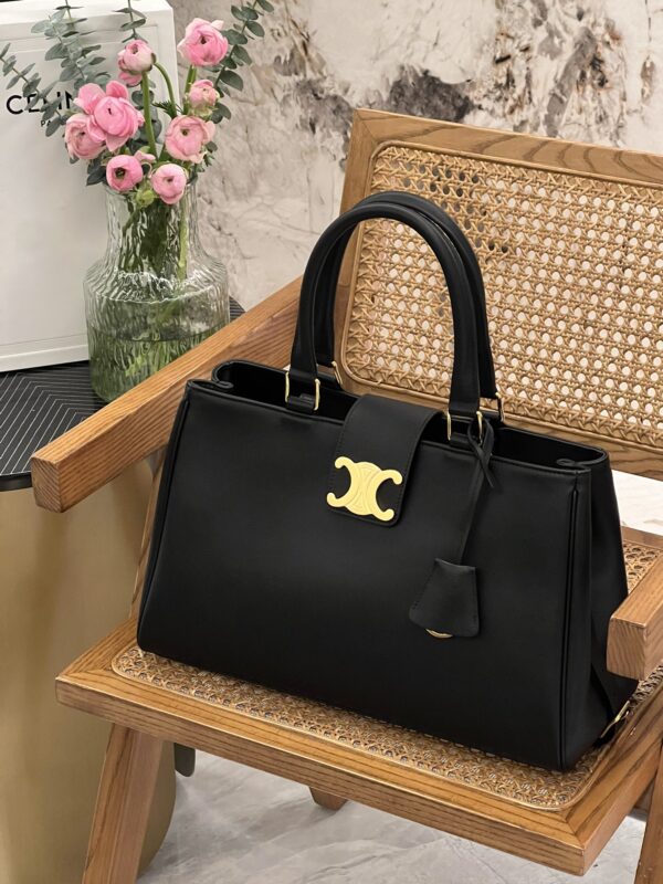 미디엄 아폴린백 블랙 금장